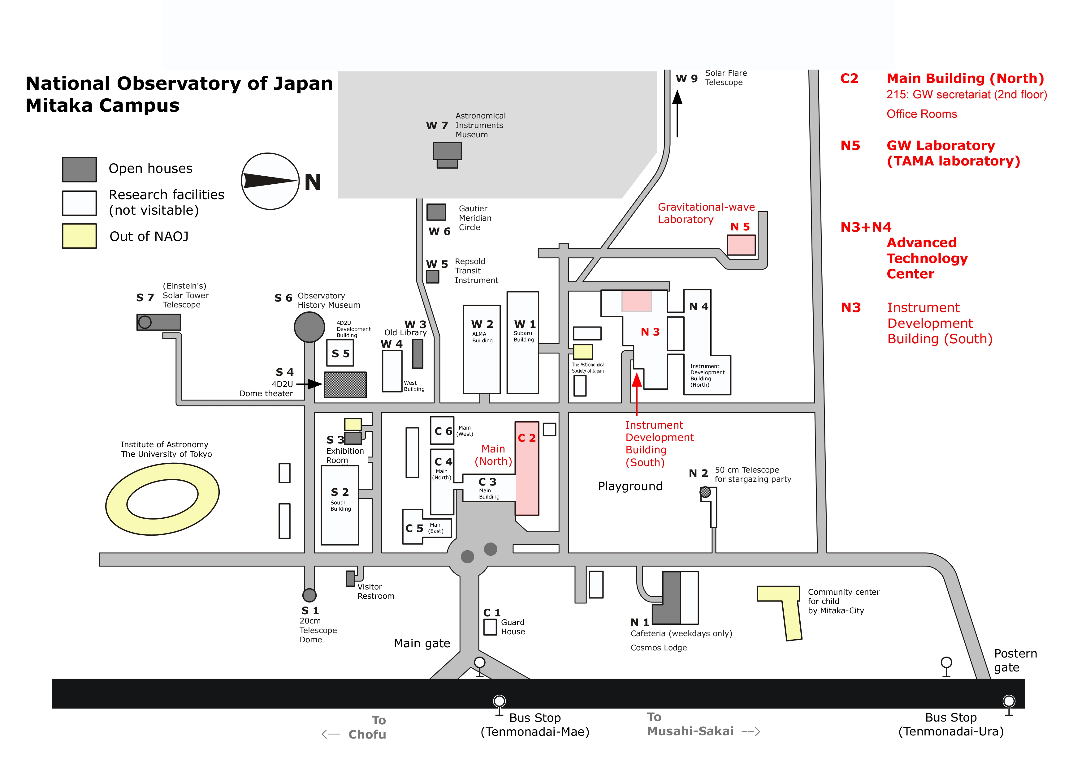 Mitaka Campus Map